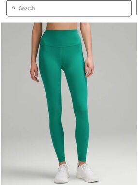 lululemon athletica Wunder Train High-Rise Green 28 Leggings Size 12